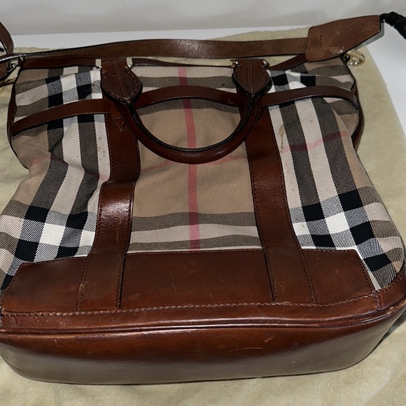 Burberry Beige/Tan House Check
Canvas and Leather Hobo - Picture 5 of 7